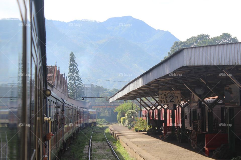 A famous railway station in Srilanka