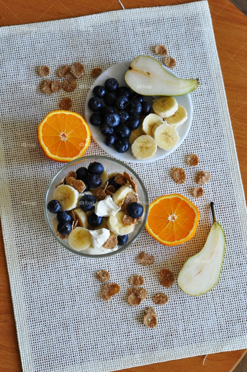 mix of fruits and berries