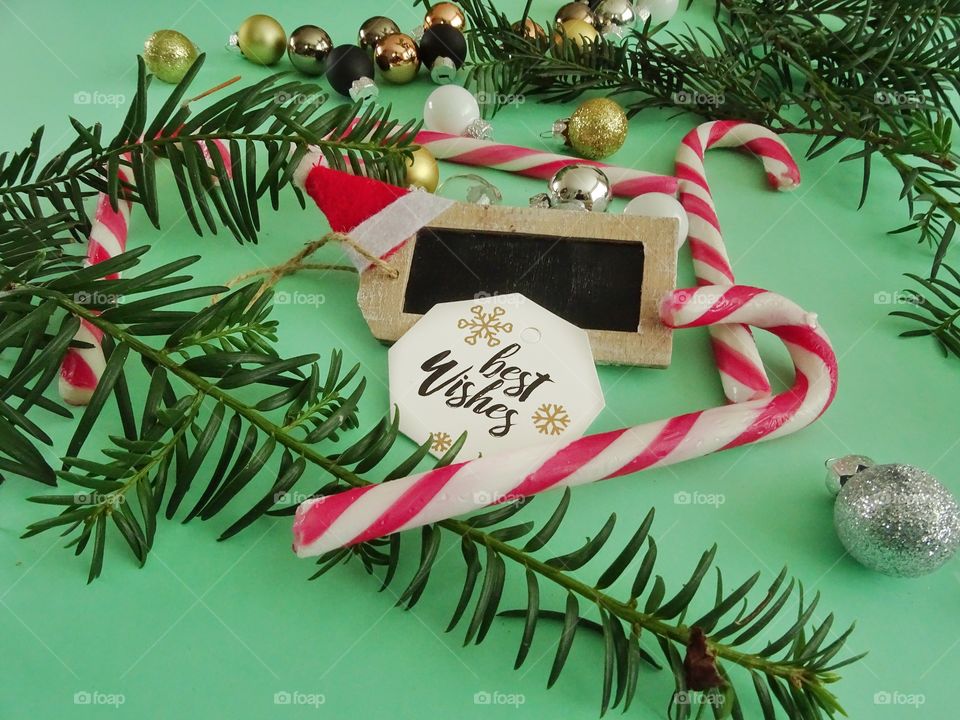 Christmas decoration with gift tag
