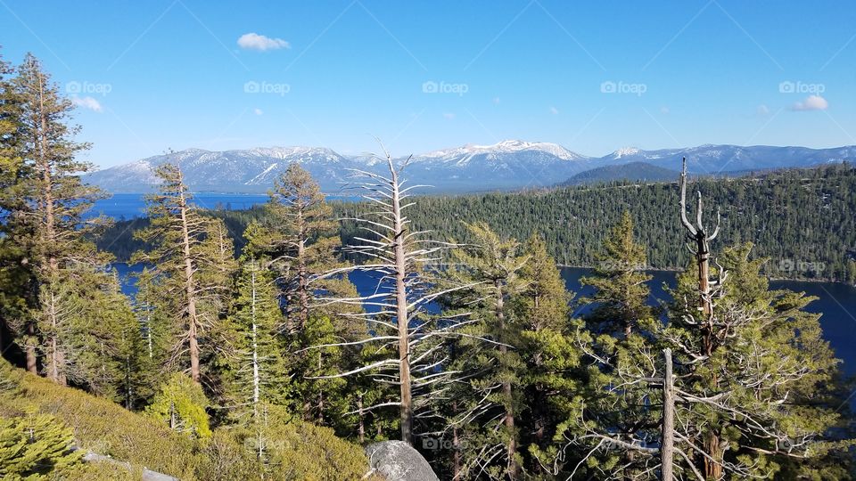 lake tahoe and the mountains that surround it!