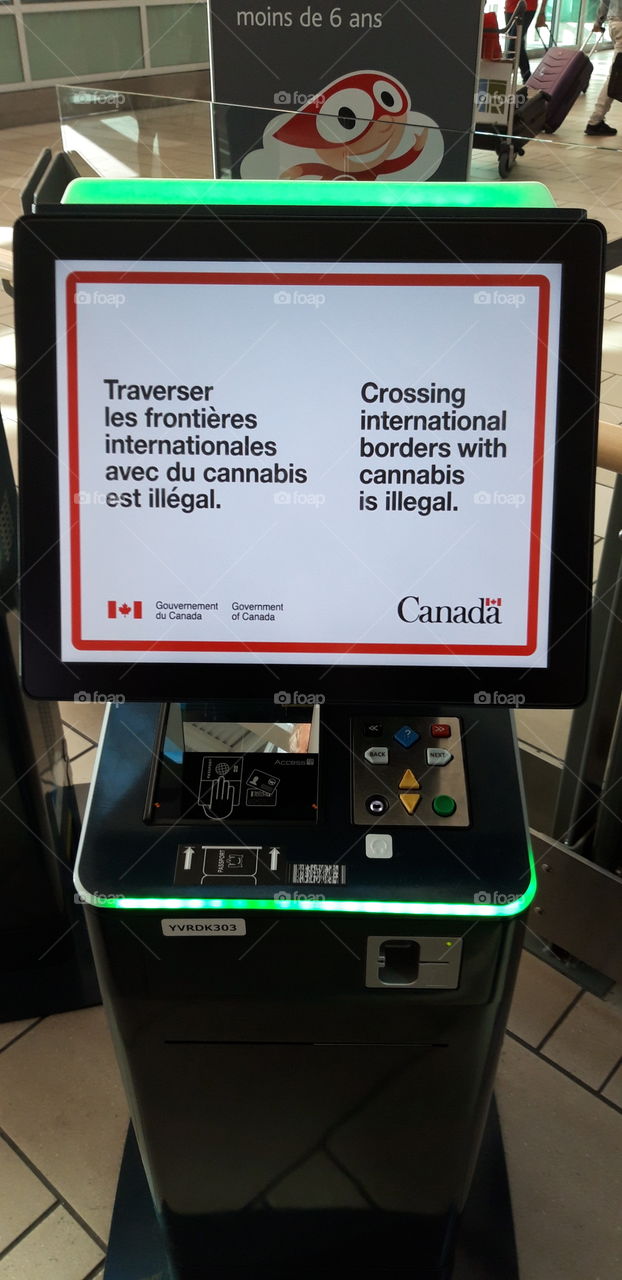 canabis warning in vancouver