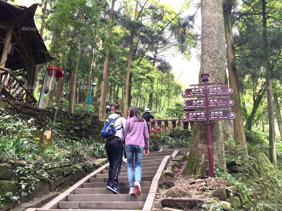 Hiking together