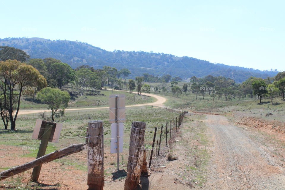 Peaceful walking trail in Australia