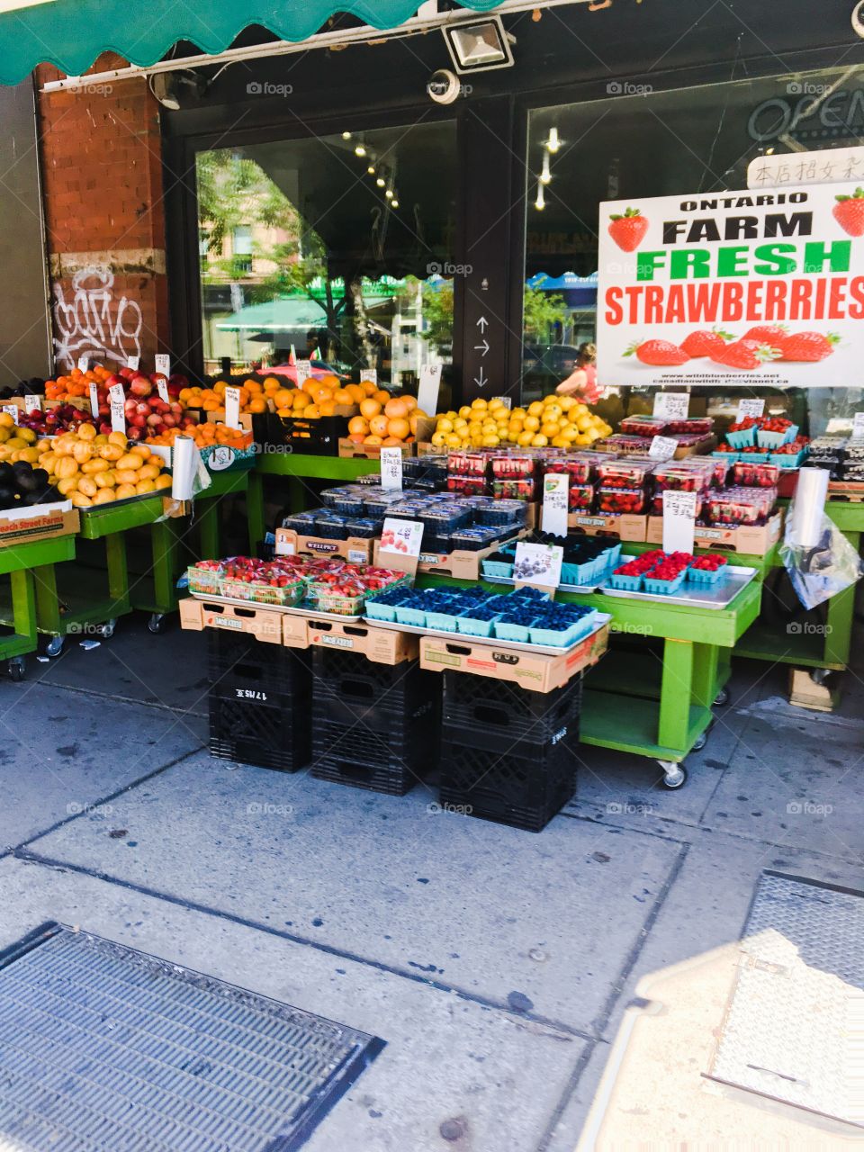 Fruit market store front