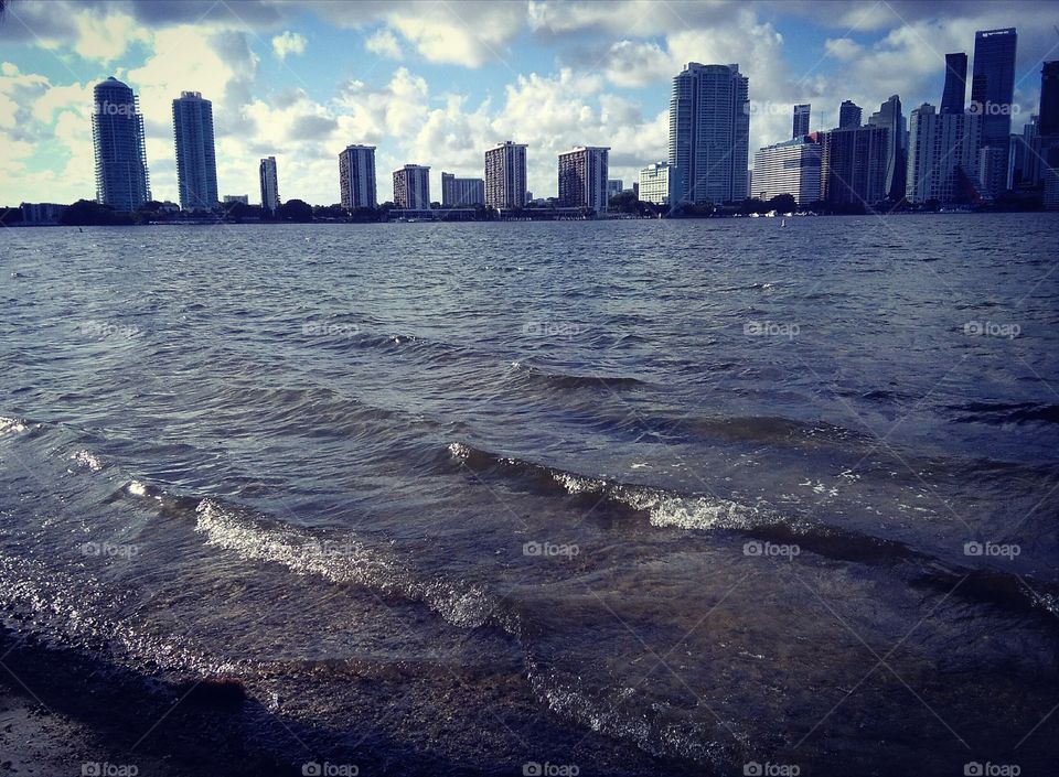 distant view of Miami