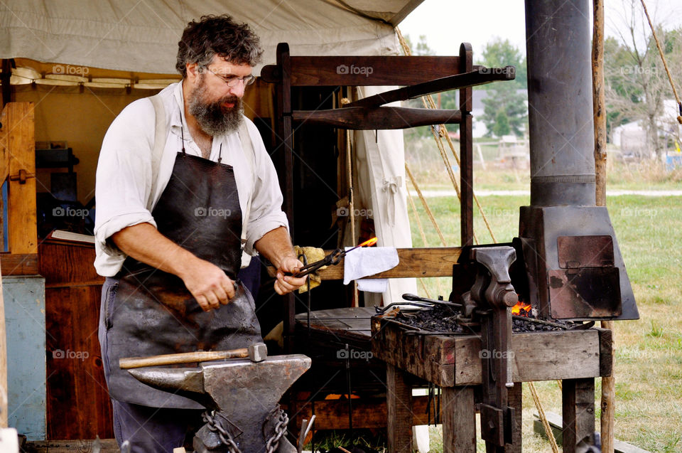 man blacksmith civil war fort recover ohio by refocusphoto