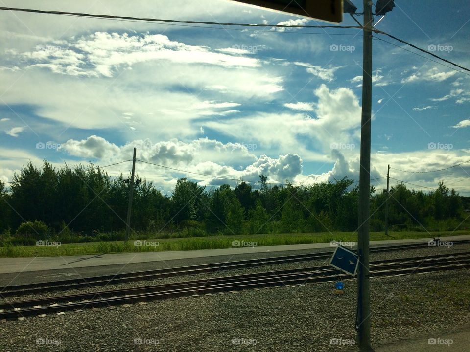 Waiting to arrive, in a banlieu train (AMT) I took a picture. 
Because I felt like I should.