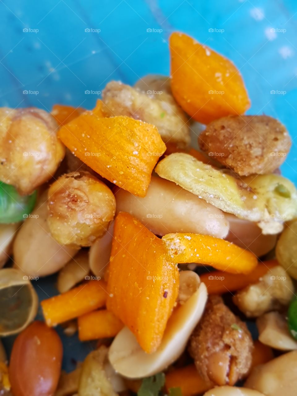 orange rice crackers