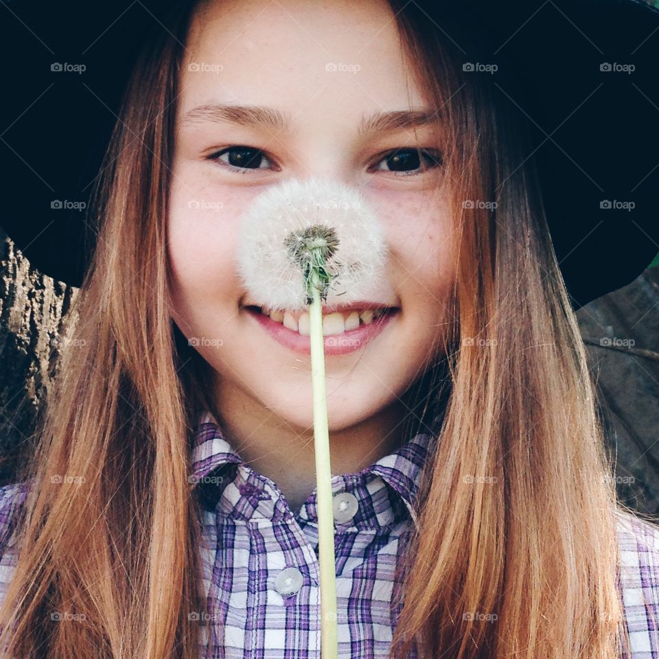 Spring girl. Portrait 