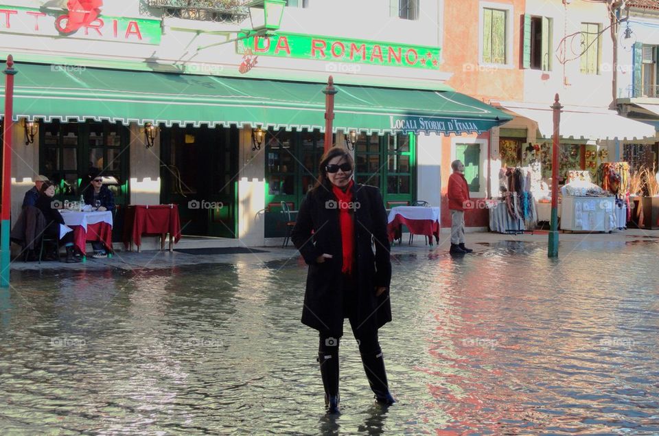 High tide in Burano