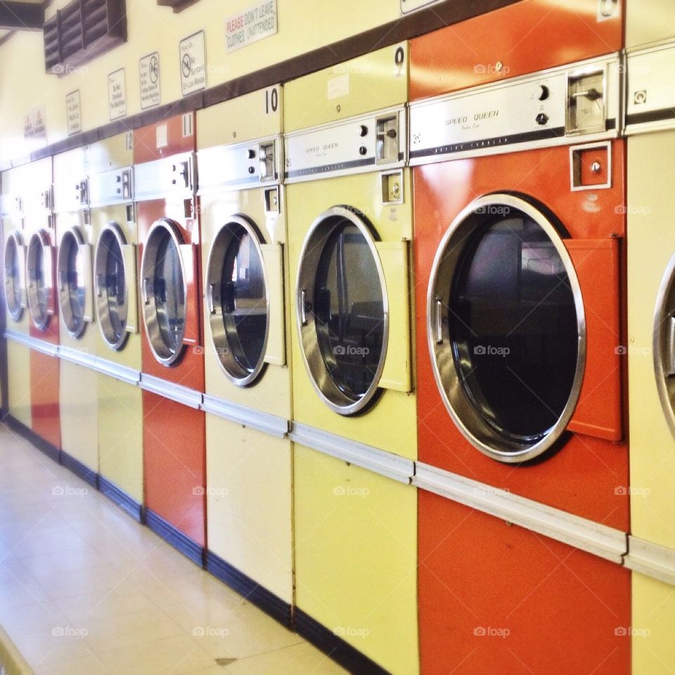 Retro laundromat