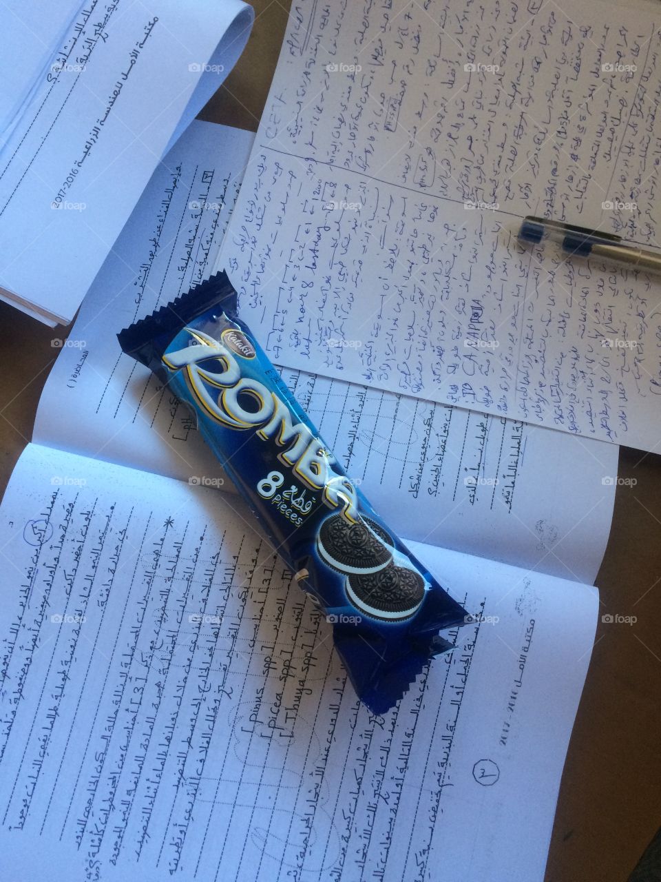 Study time with a quick snack