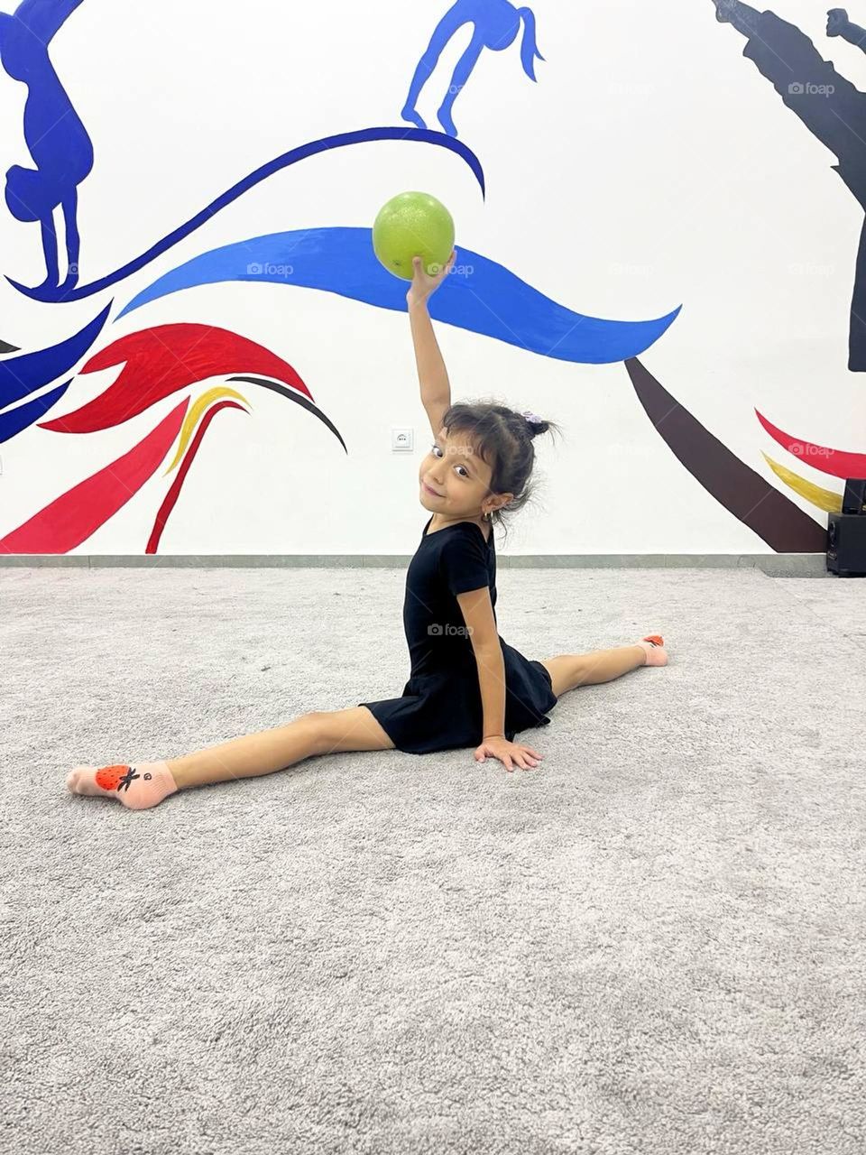 "The amazing move of a gymnast girl"