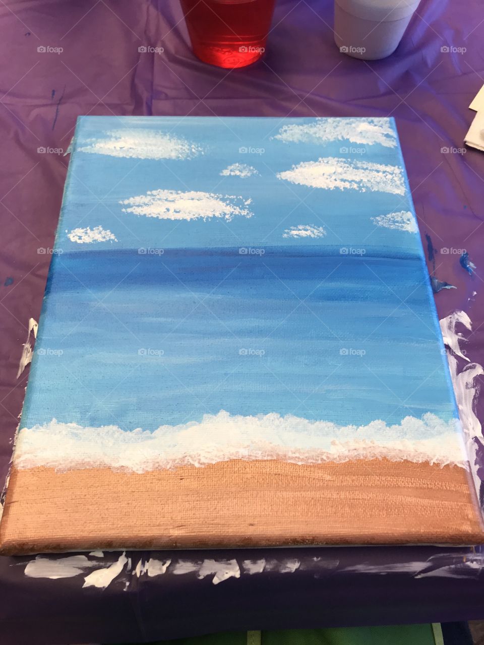 Beach painting 