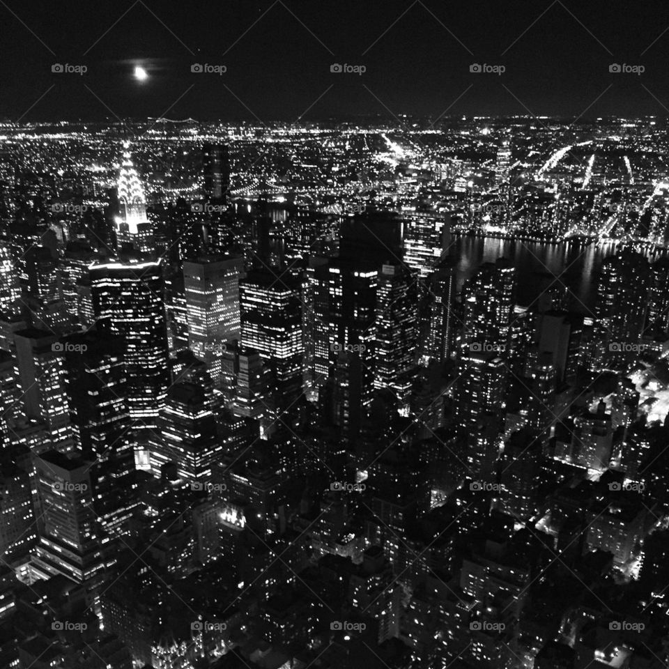 Night view of New York City 