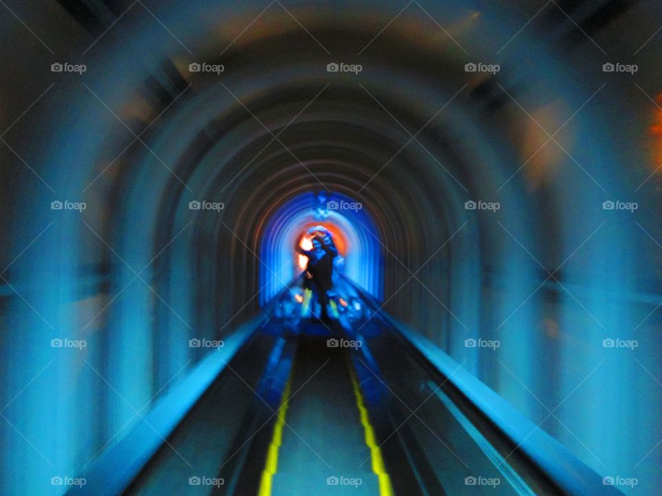 Escalator Going to Umeda Sky Building View Deck