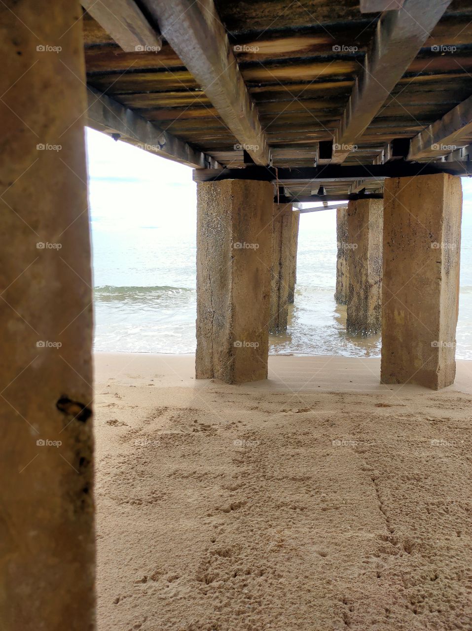 relax on the beachfront bridge