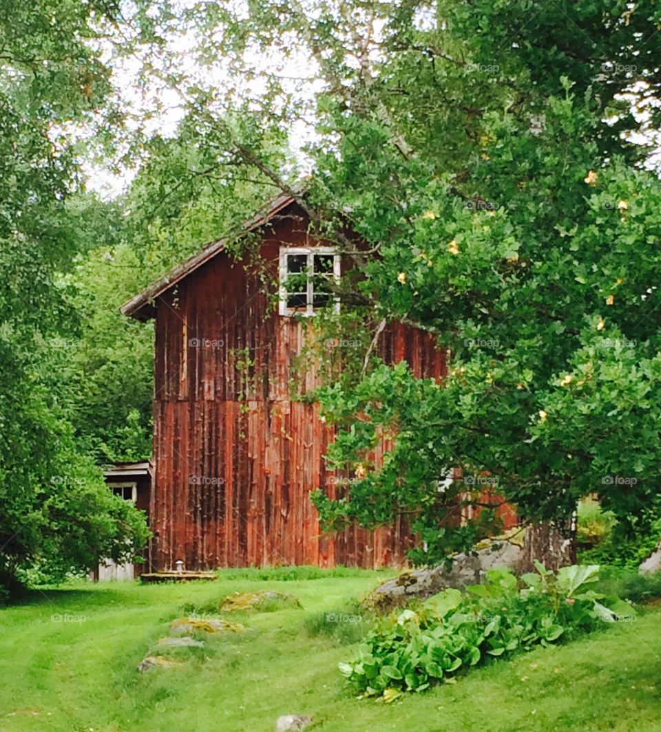 Old barn in Uppland Sweden