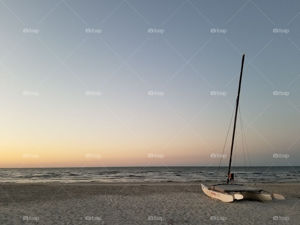 Boat on South Forest Beach