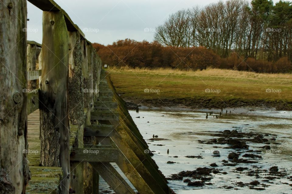 Old wooden bridge