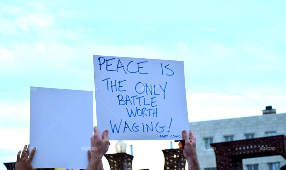 Protest sign