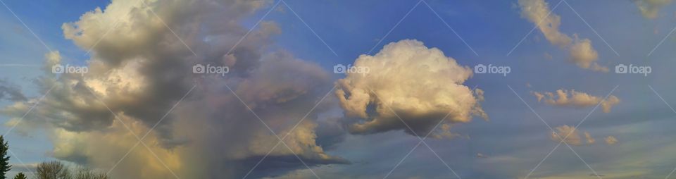 panoramic clouds