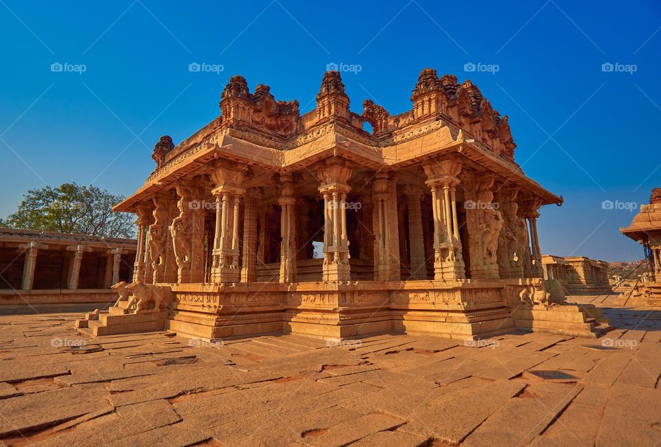 Ancient temple - Vittala temple mandapa - Hampi 