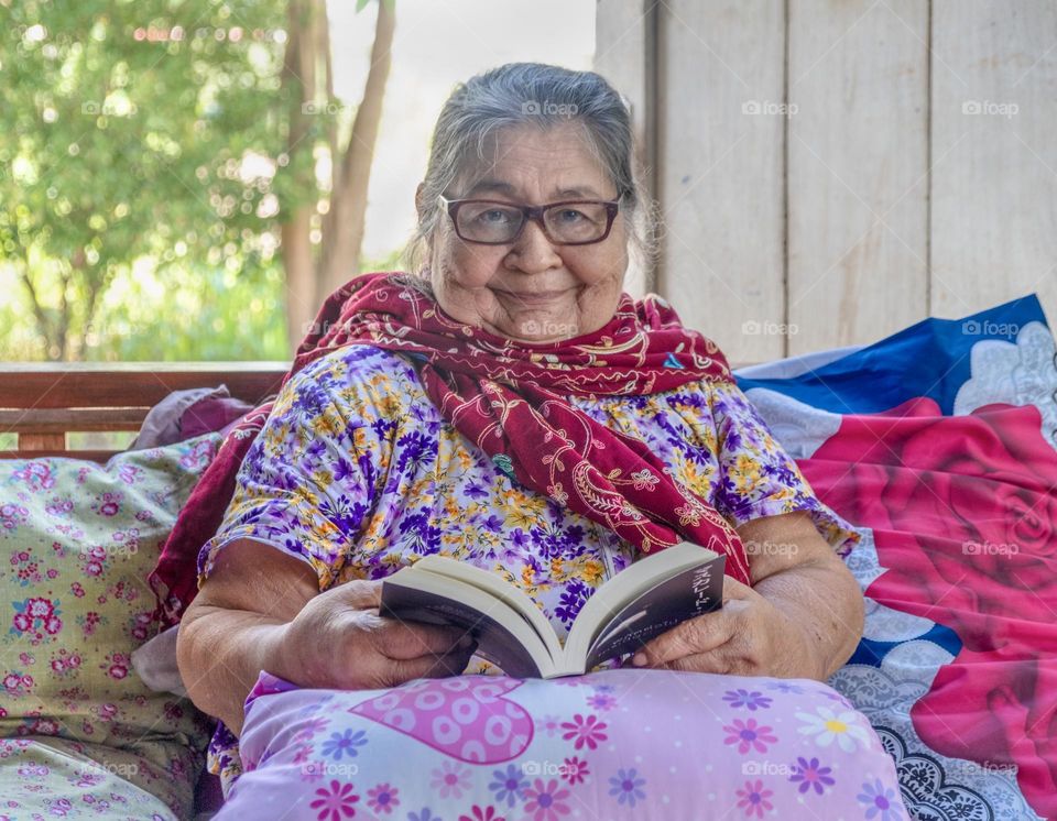 My mum's happiness with her book