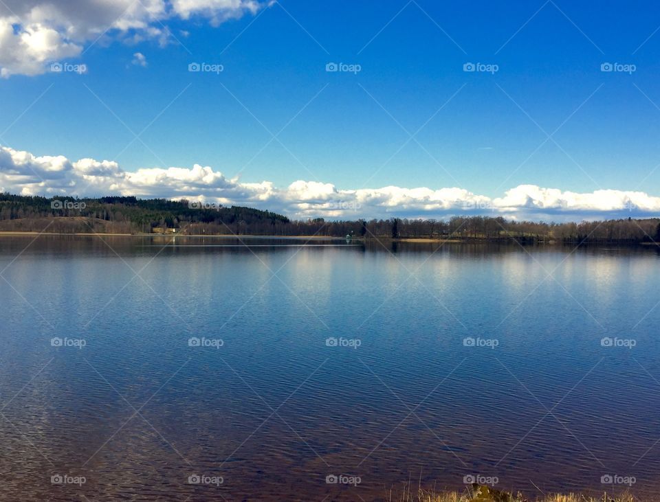 Clouds in the lake
