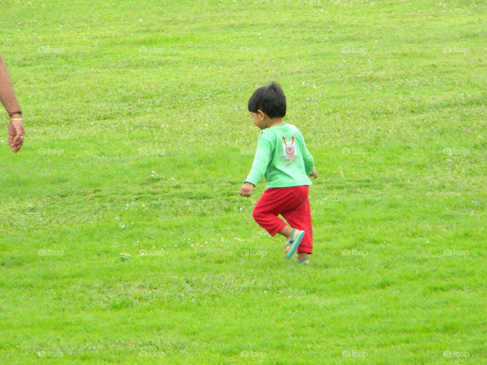 Soccer, Grass, Ball, Child, Football