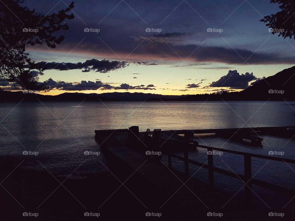 Idaho Lake Sunset