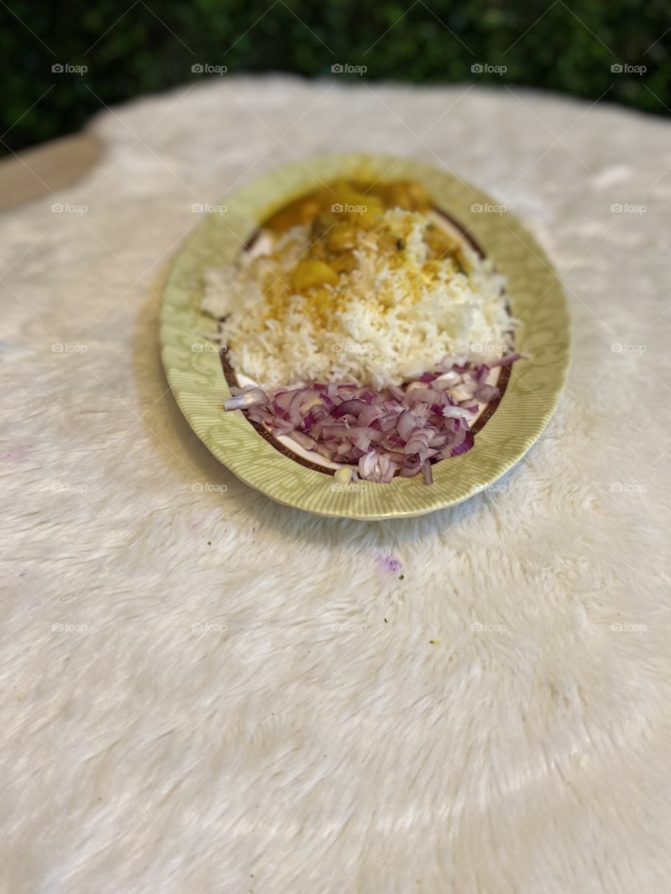 Delicious dinner raic with Edam vegetables and onion 🥔🧅