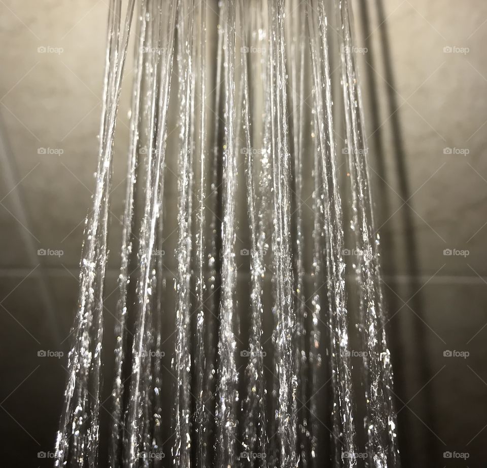 Water coming out the shower head i caught a great moment ❤️🚿