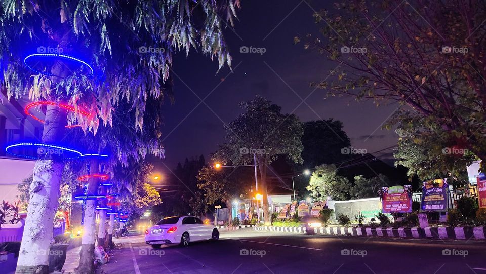 street view in light