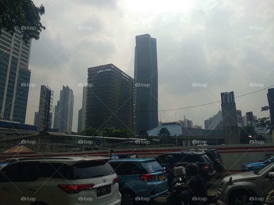 Cloudy City Traffic