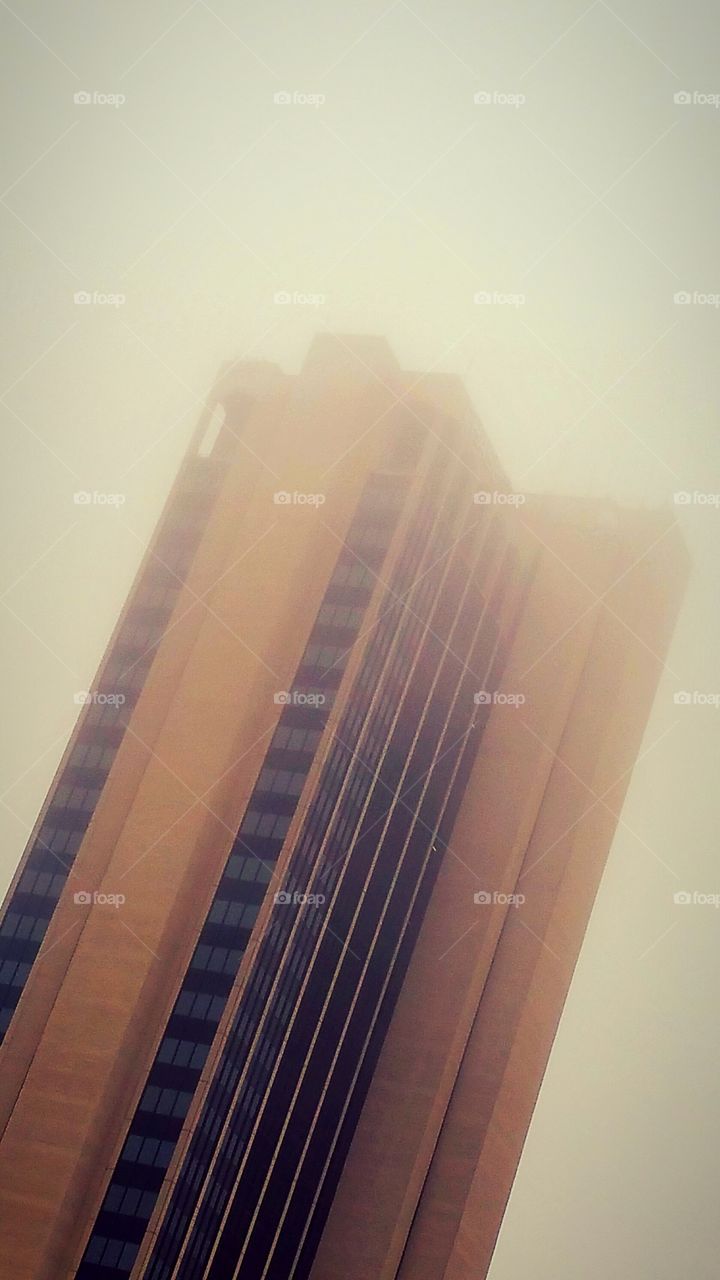 Building in Fog