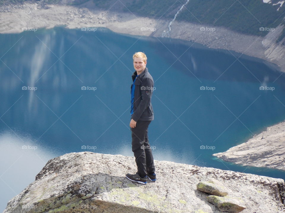 In the top of the world. Trekking to Trolltunga