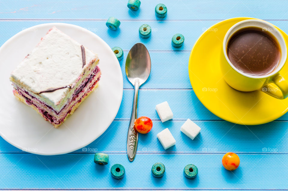 Still life with sweets and coffee