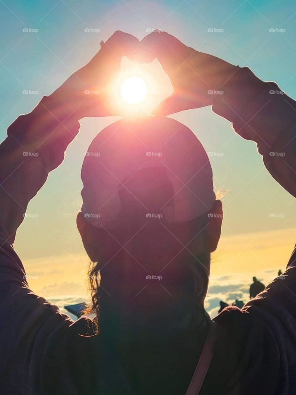 Beautiful sunset in Hawaii 