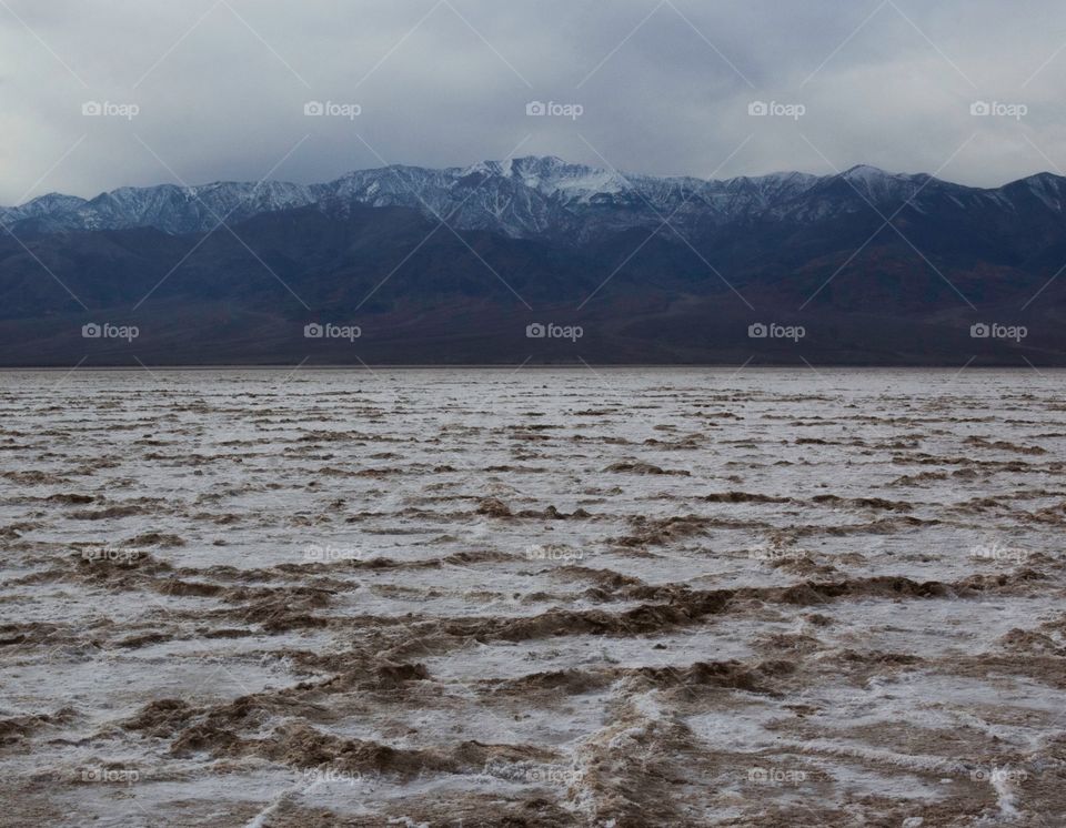 Seemingly perfect sale flats below sea level in Death Valley 