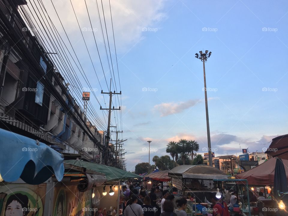 The market in countryside 