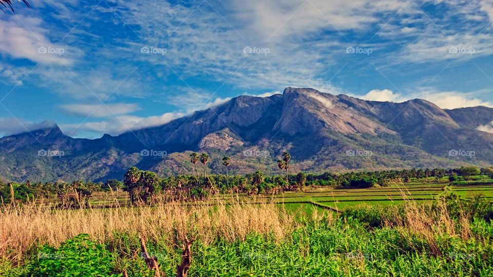 Natural photography - Mountain - sky - Open valley 