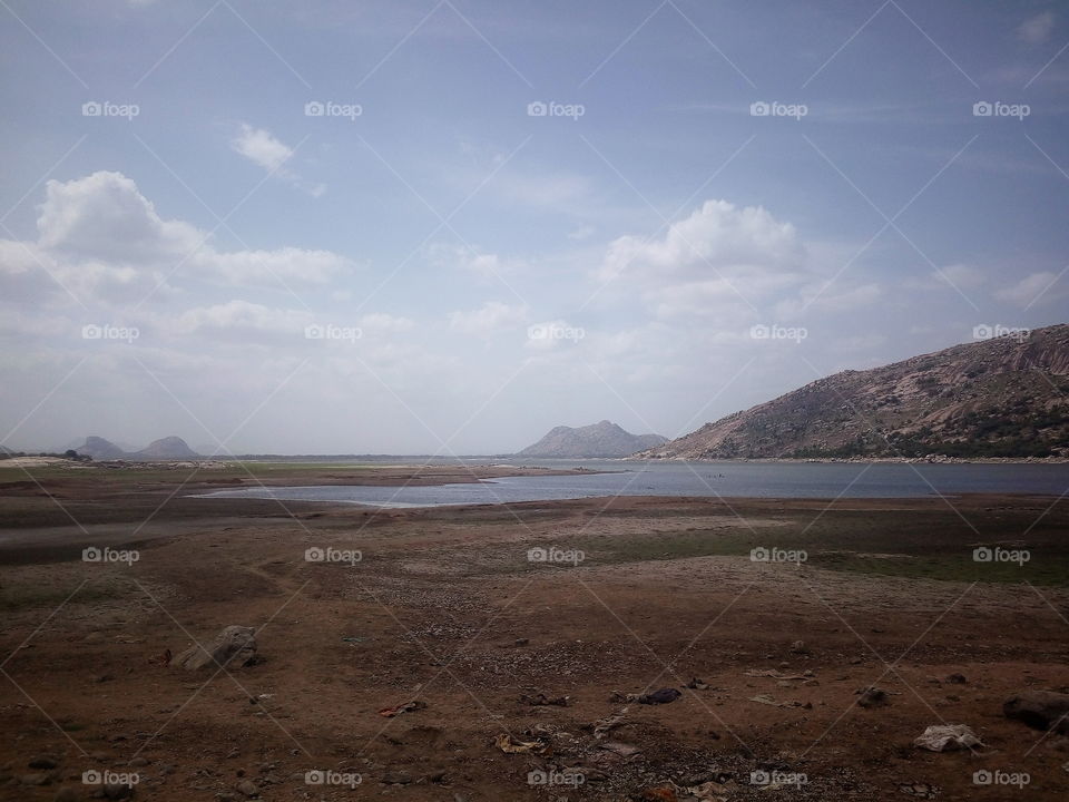 beautiful mountain and water