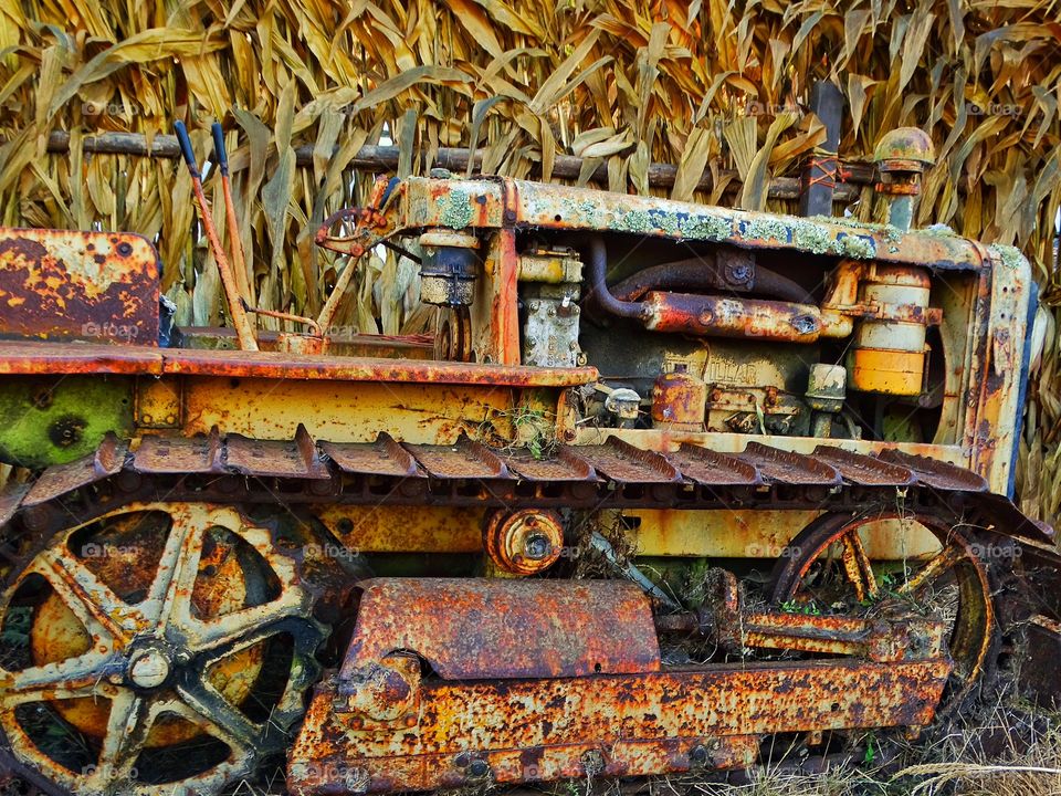 Rusty Old Farm Tractor
