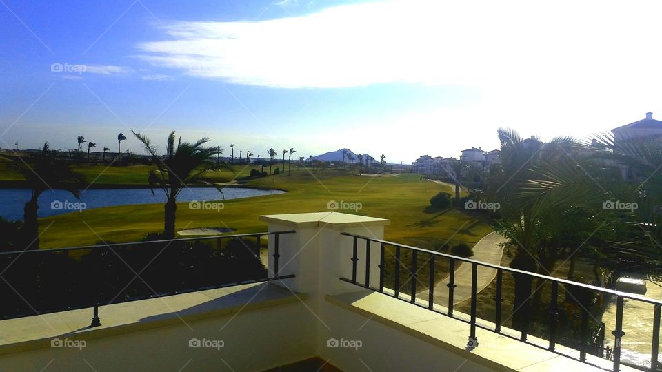 view from the balcony