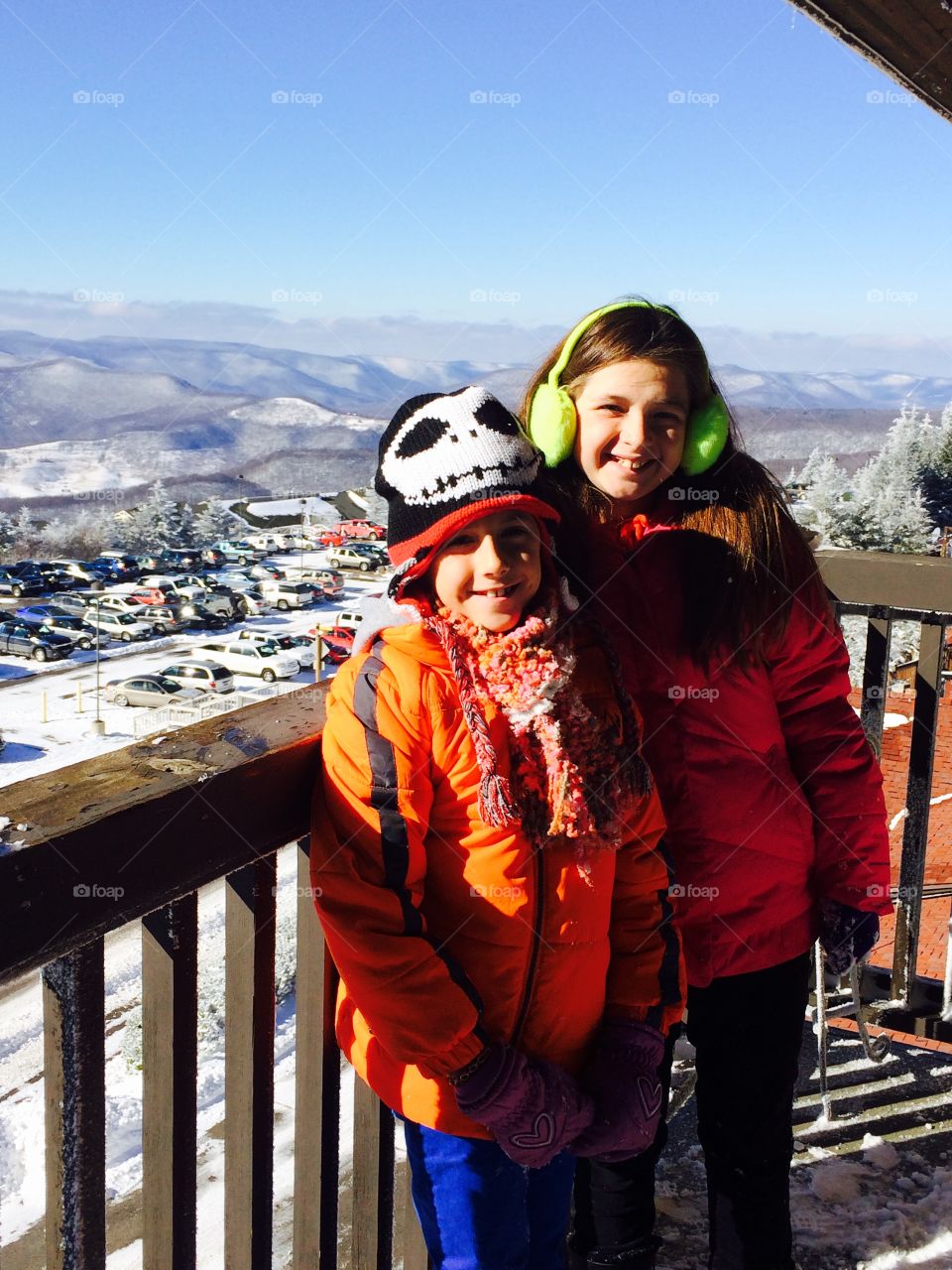 On the balcony at Snowshoe