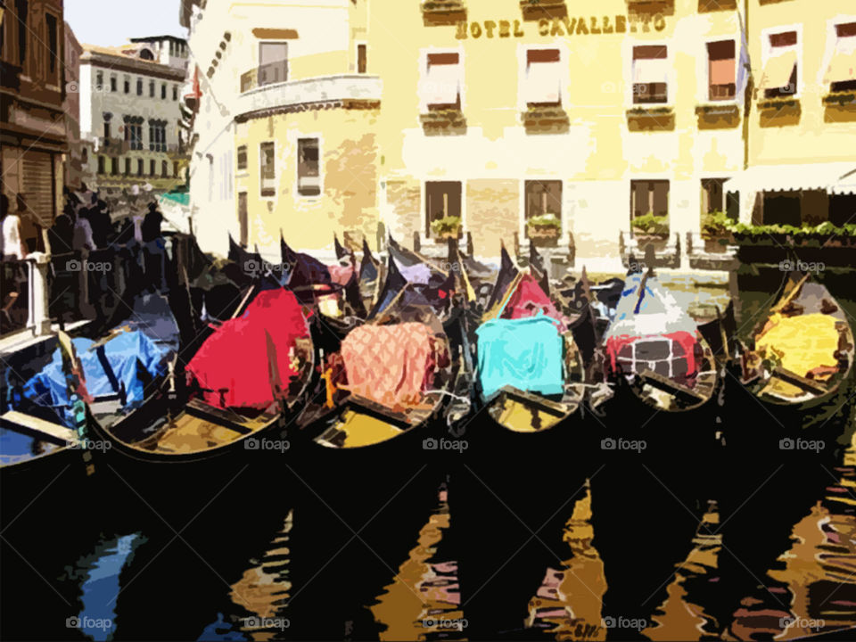 Gondola in Venise in Italy