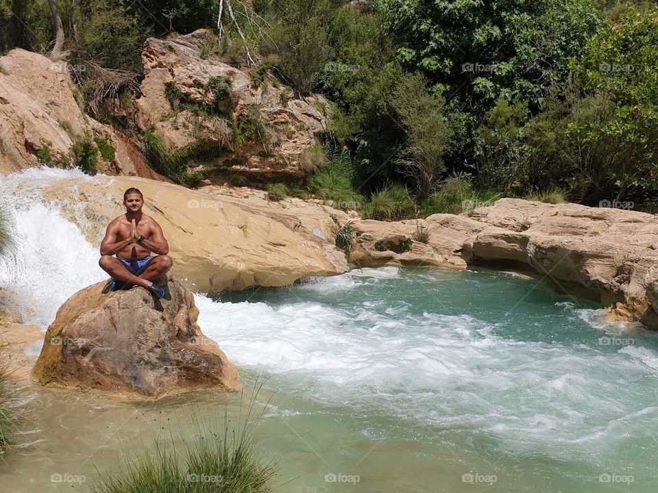 Yoga#nature#waterfalls#concentration#exercise