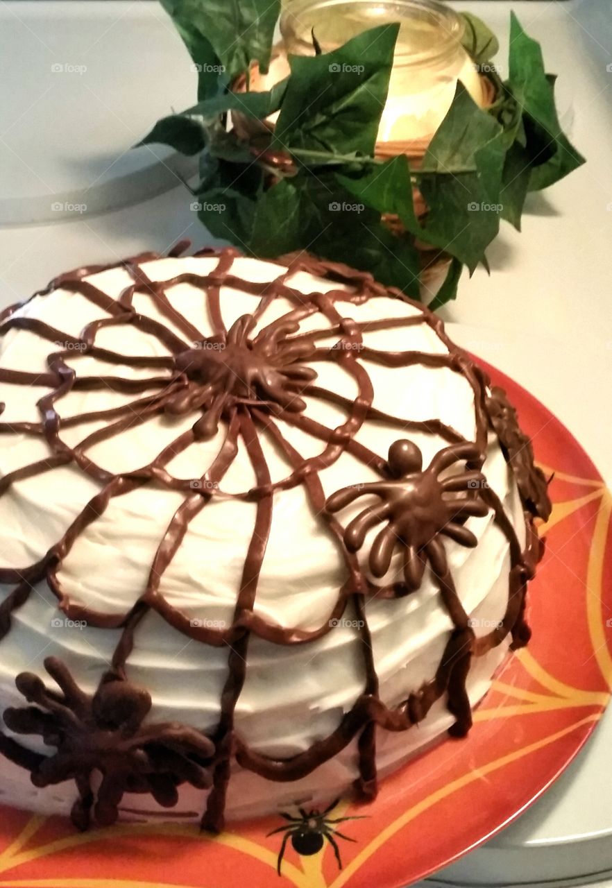 Spider Web Cake: A Halloween Delight!