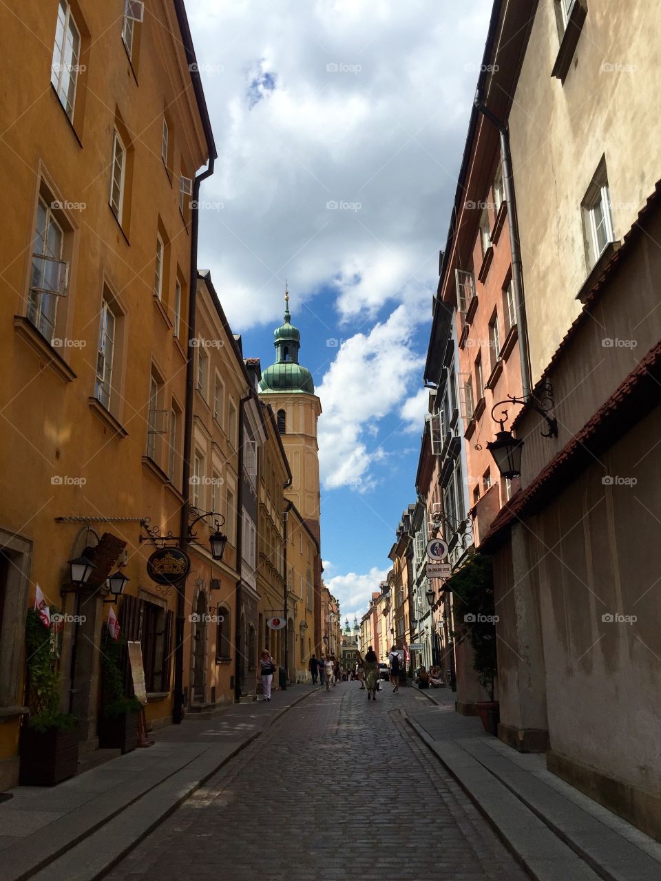 Street in the Oldtown of Warsaw 